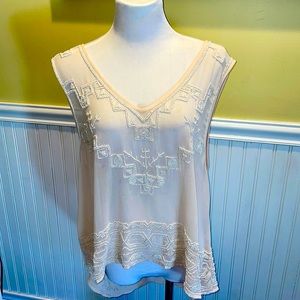 Free People Beaded Top